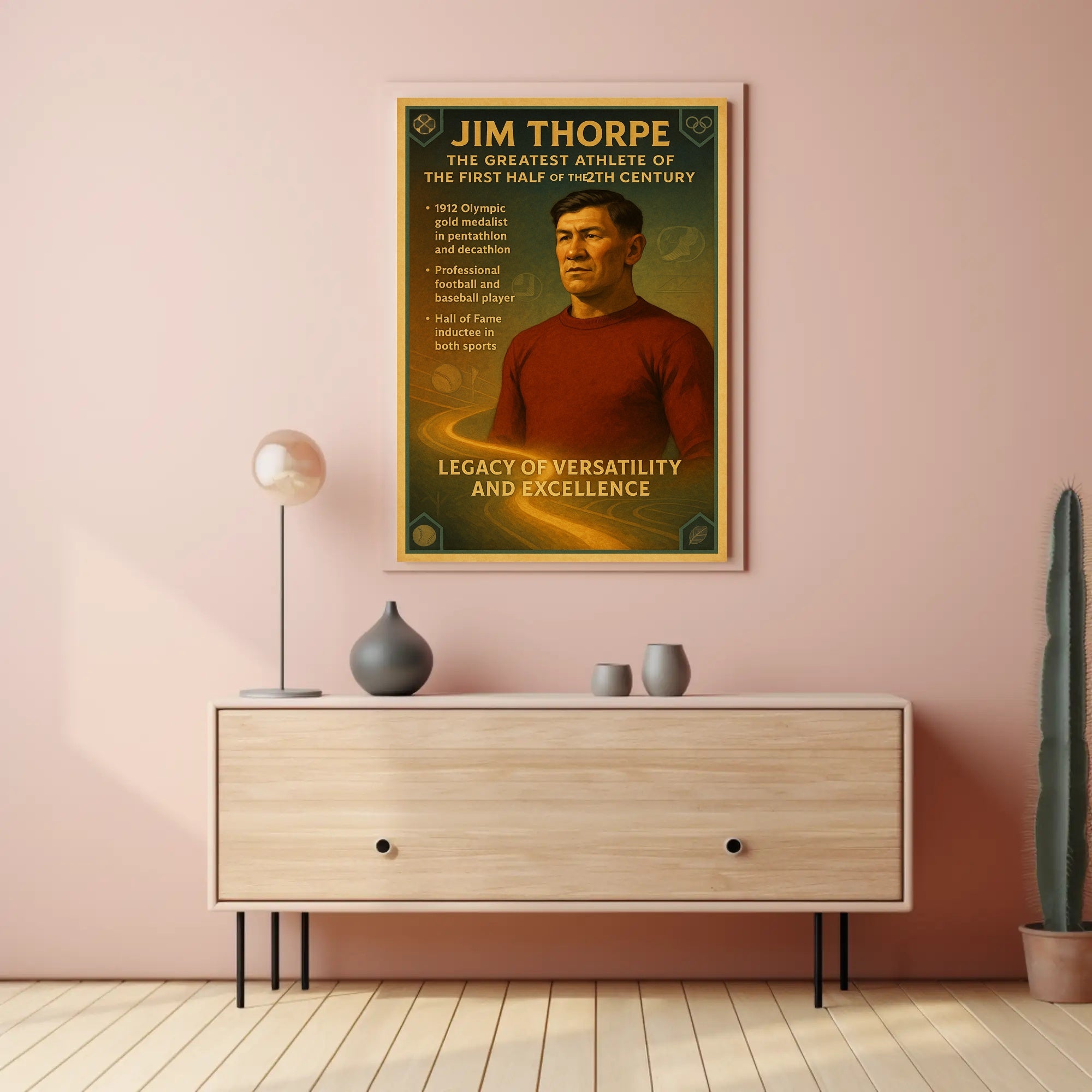 Tribute to a Legendary Athlete Poster