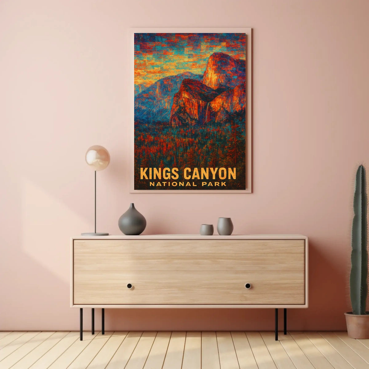 Kings Canyon National Park Scenic Wanderlust Poster