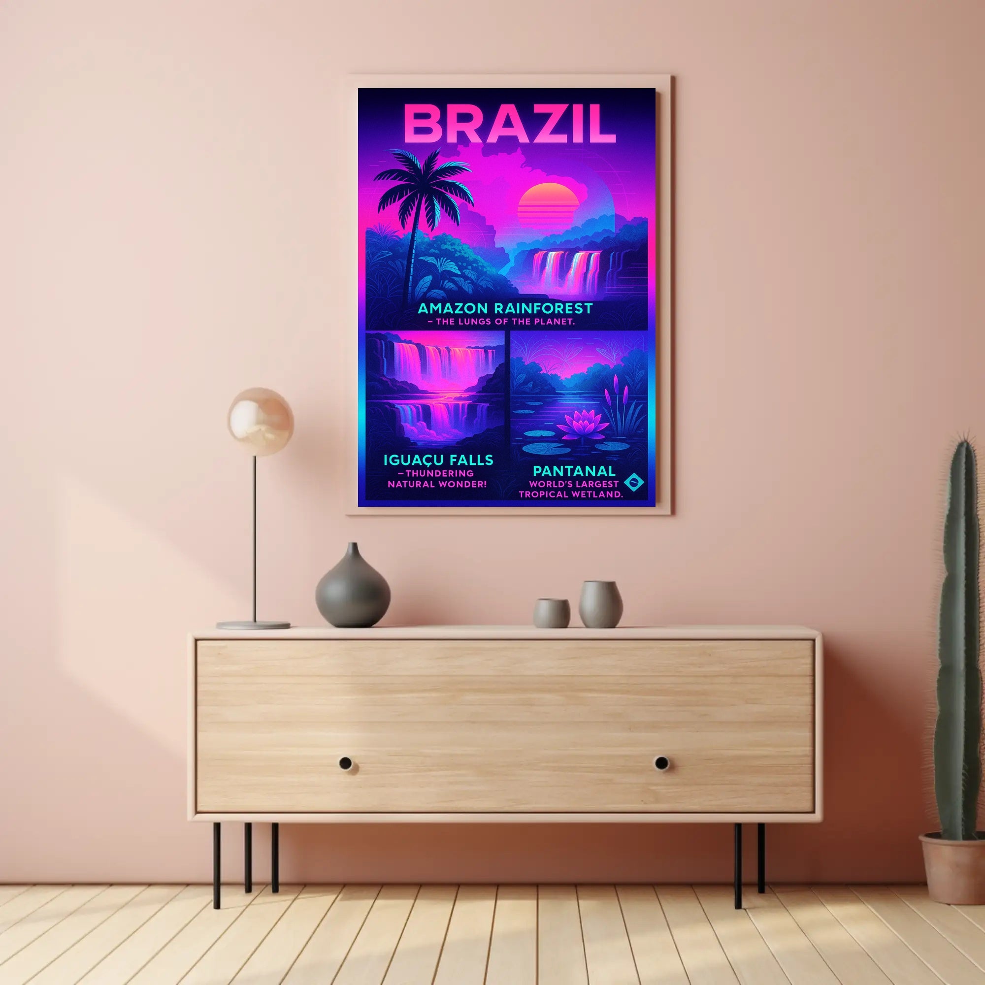 Wonders of Brazil Poster PosterGoat