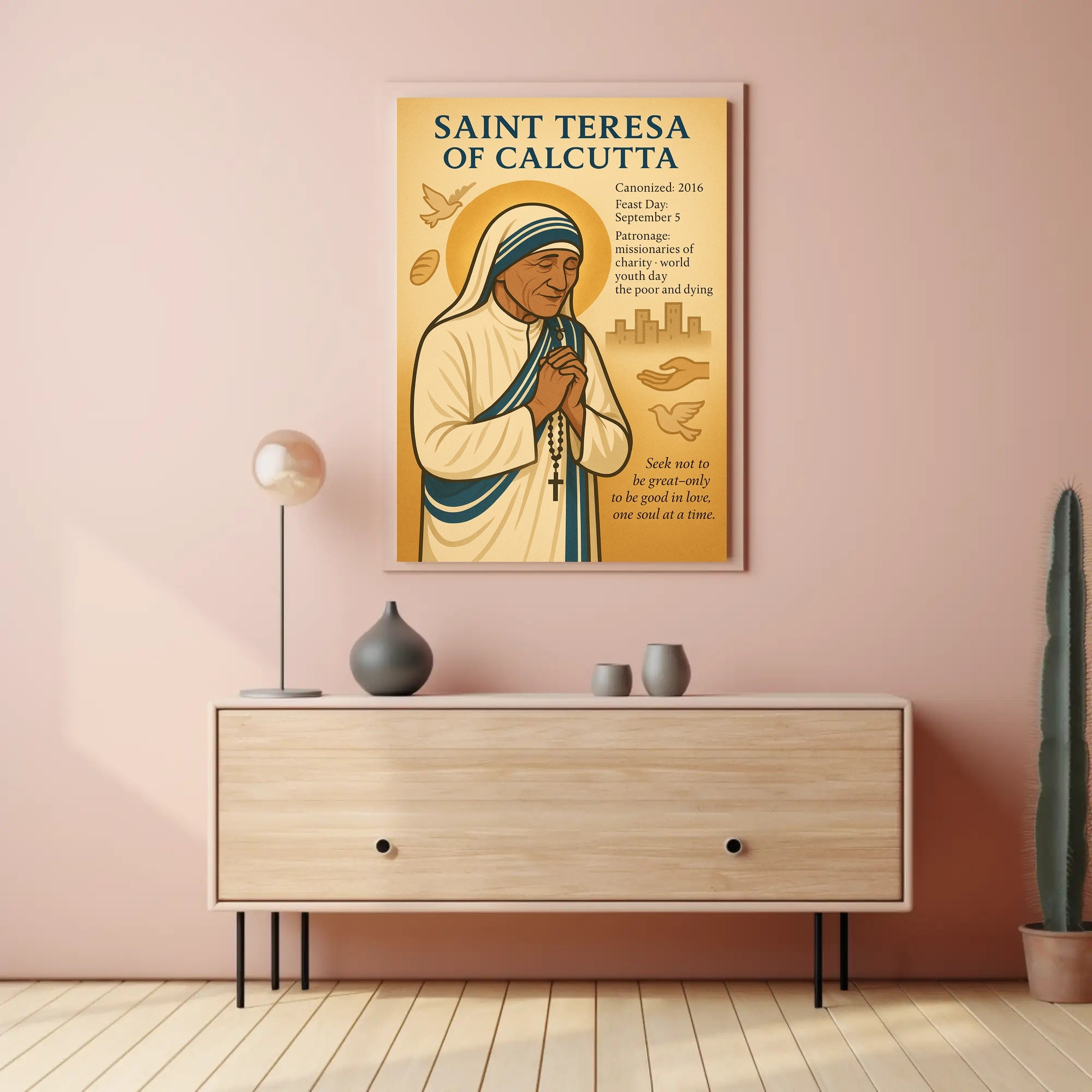 Saint Teresa of Calcutta Charity Legacy Cultural or Heritage Poster