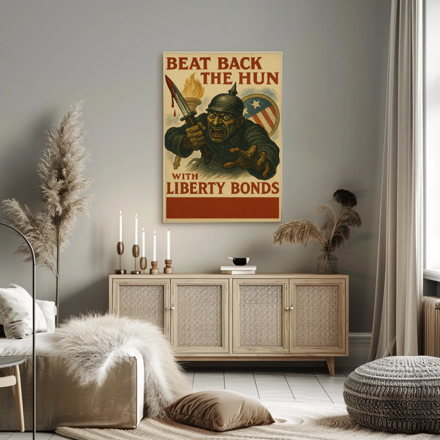 World War I Era Liberty Bonds Propaganda Poster