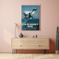 F/A-18 Hornet Athletic Poster