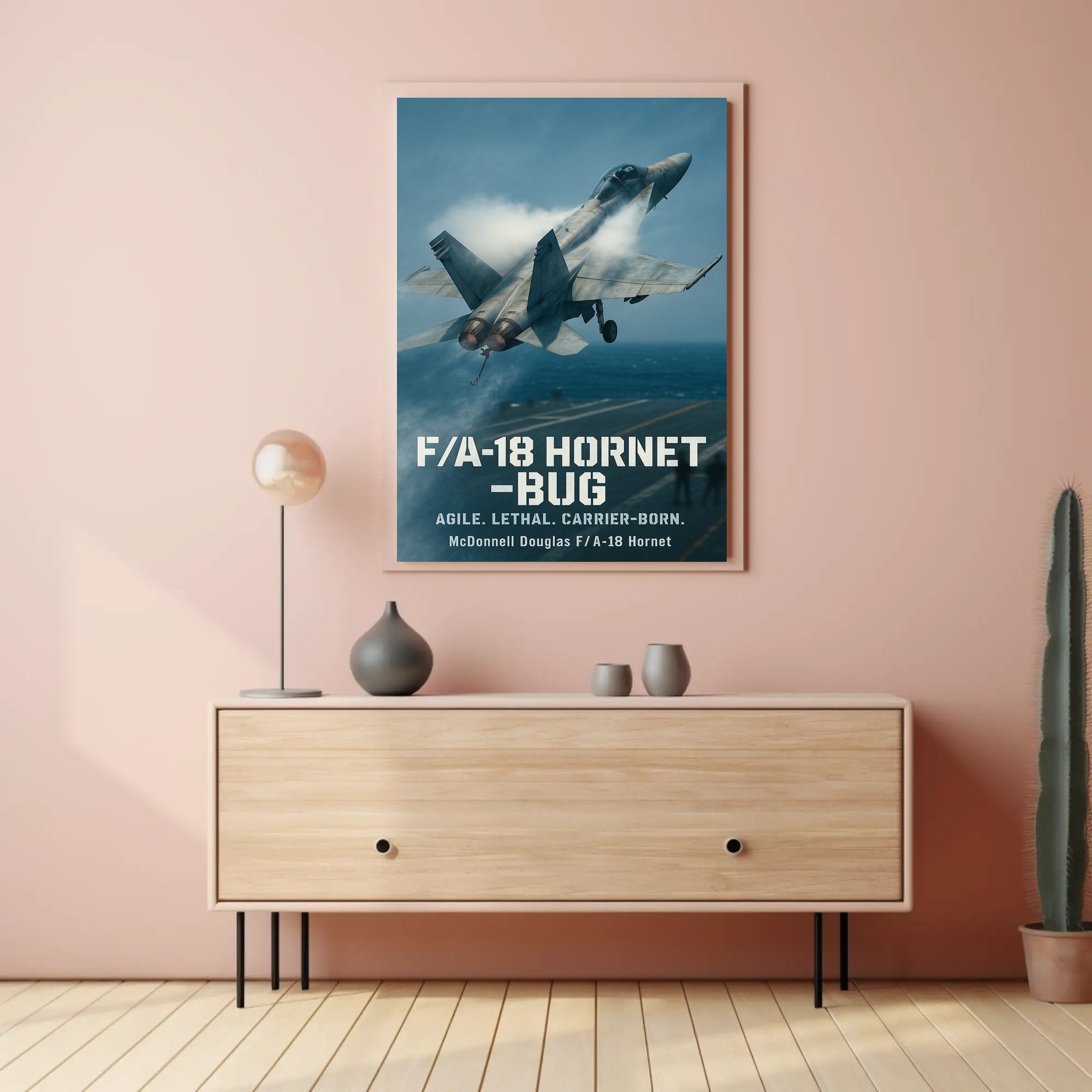 F/A-18 Hornet Athletic Poster