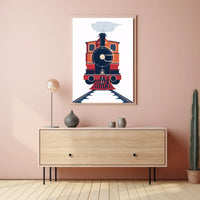 Vintage Adventure Travel Scene Poster