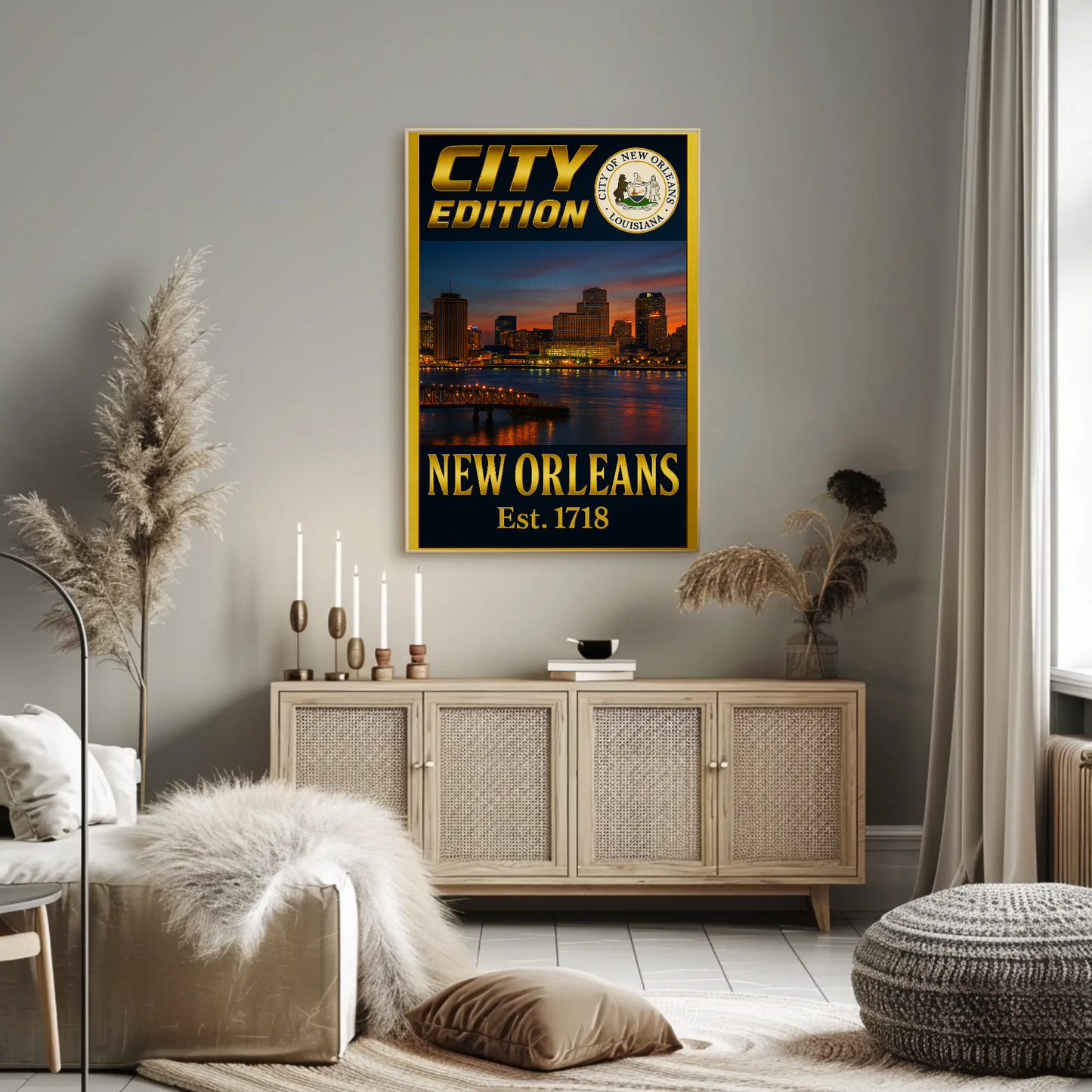 New Orleans City Edition Travel Poster