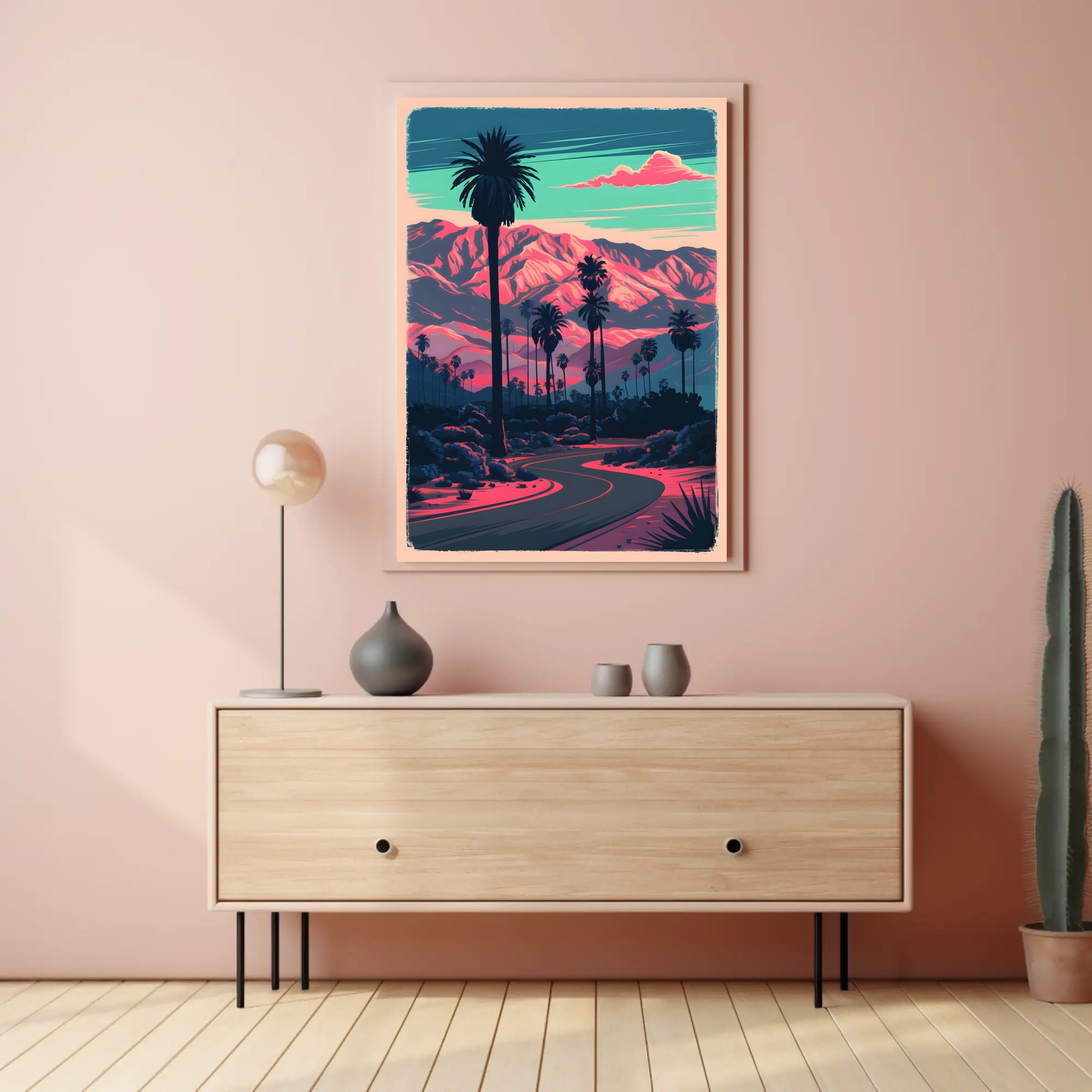 Desert Sunset Serenity Poster