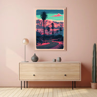 Desert Sunset Serenity Poster
