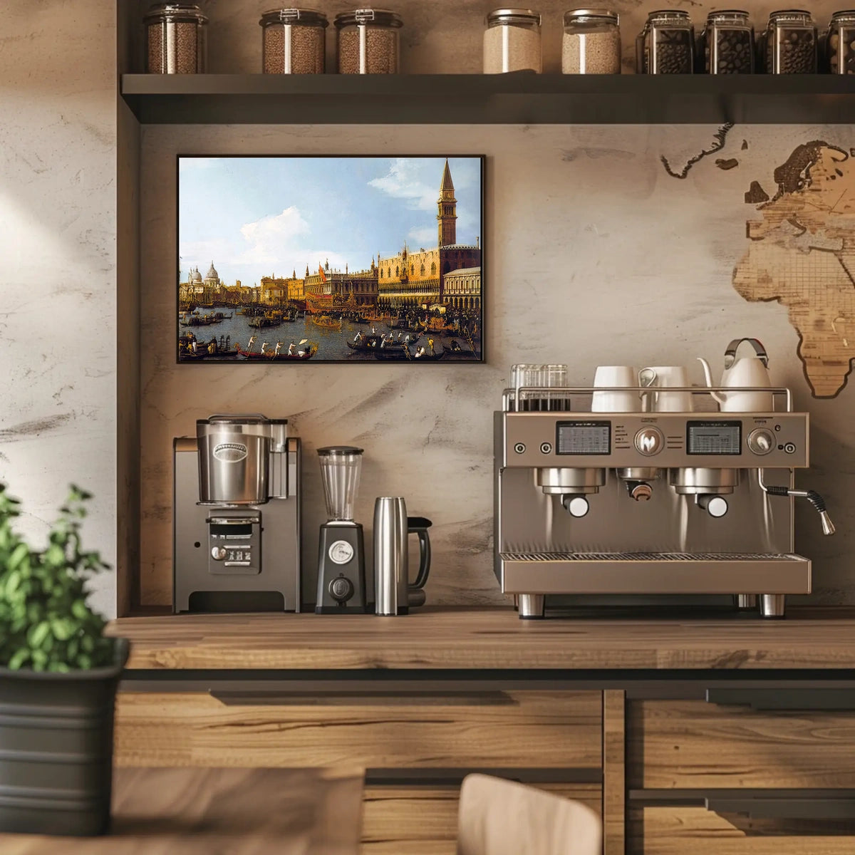 Venetian Celebration of Gondolas and Architecture Travel Poster