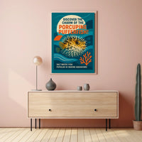 Discover the Charm of the Porcupine Pufferfish Poster