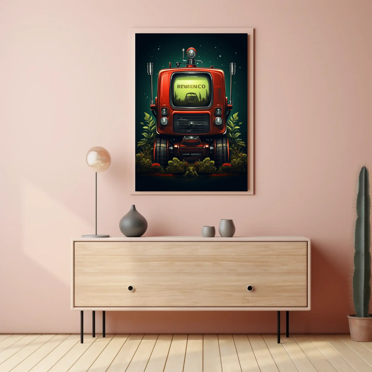 Retro-Futuristic Machine Poster