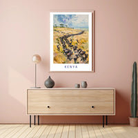 Kenya Wildlife Adventure in Motion Travel Poster PosterGoat