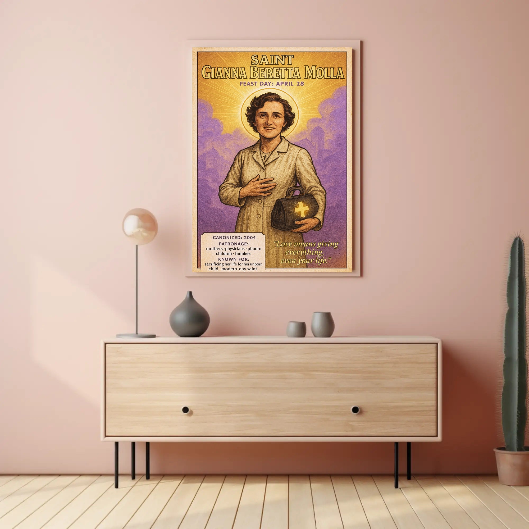 Saint Gianna Beretta Molla Poster PosterGoat