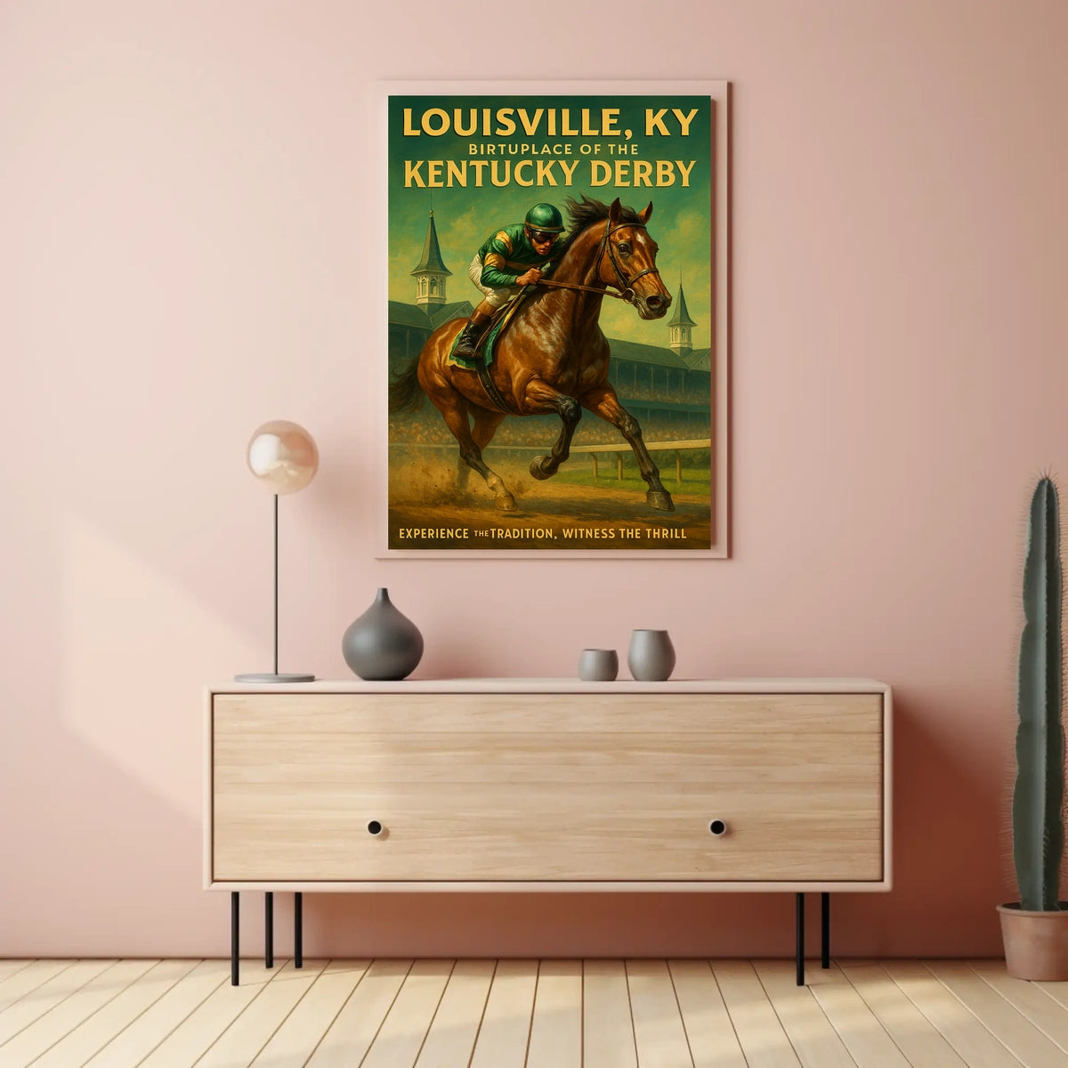Louisville, KY Birthplace of the Kentucky Derby Poster