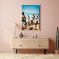 Vintage Parisian Skyline with Eiffel Tower Poster