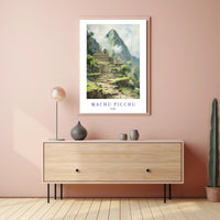 Machu Picchu Journey: Serene Beauty Travel Poster PosterGoat
