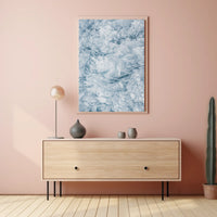 Layered Ice Formations Abstract or Artistic Poster