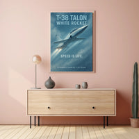 T-38 Talon Jet Speed Enthusiast Poster