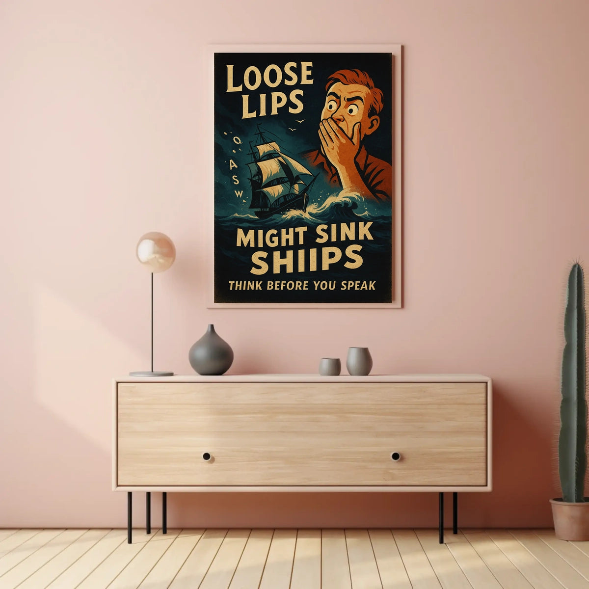 Loose Lips Might Sink Ships Poster