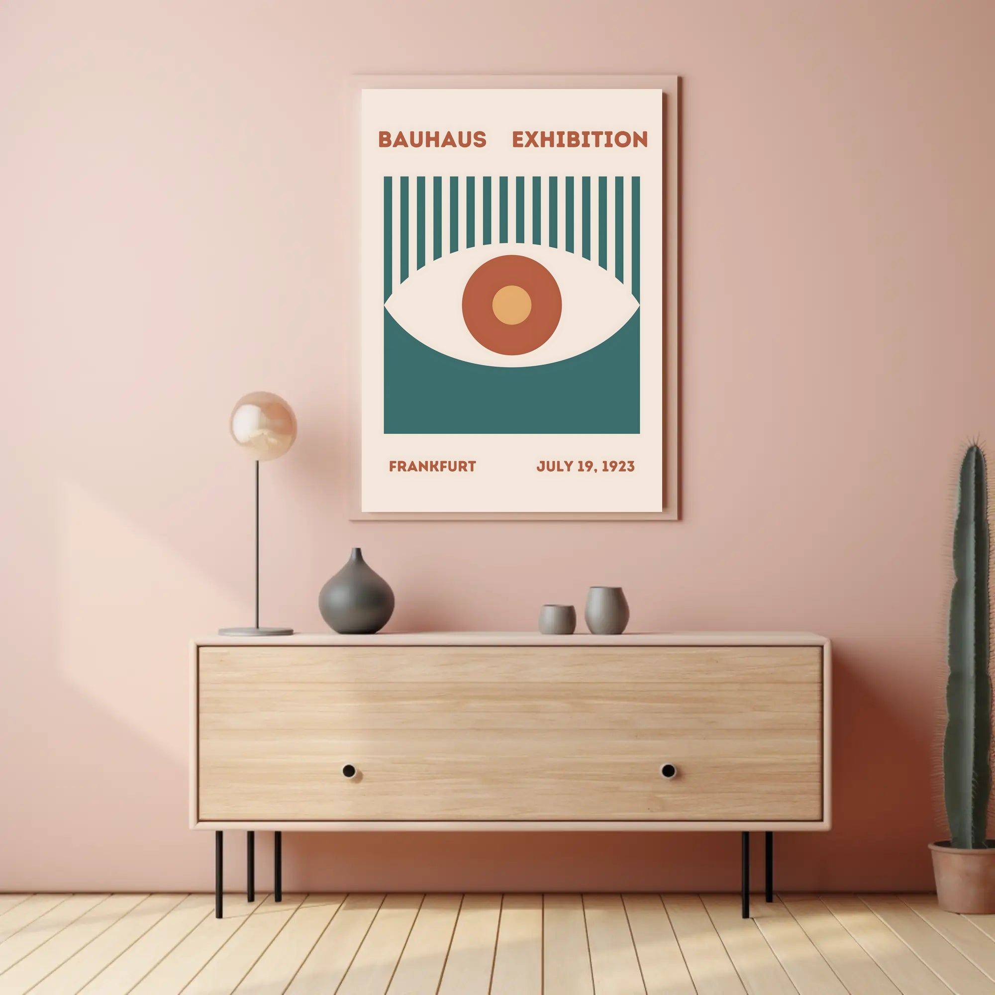 Bauhaus Exhibition Frankfurt July 19 1923 Poster