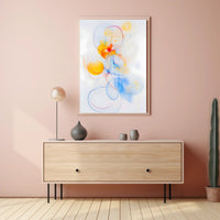Abstract Whirl Poster Modern Abstract Wall Art