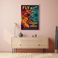 Wander in Color Vibrant Caribbean Travel Poster PosterGoat