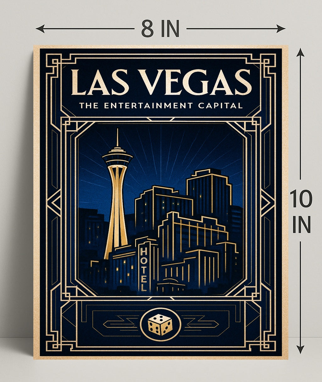 Las Vegas The Entertainment Capital Poster PosterGoat