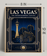 Las Vegas The Entertainment Capital Poster PosterGoat