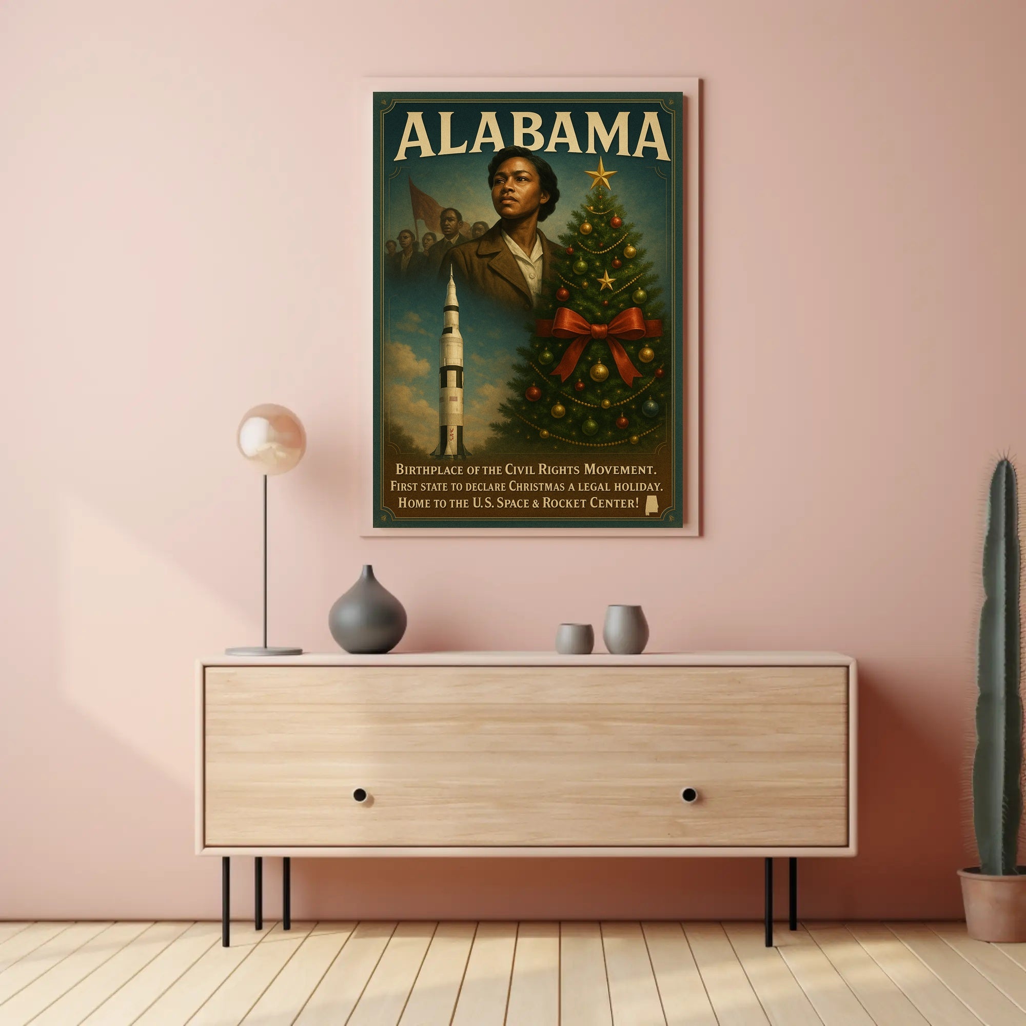 Alabama A Historical And Cultural Poster