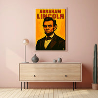 Abraham Lincoln American History Vintage Portrait Poster