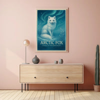 Arctic Fox Guardian of the Frozen Realms Poster
