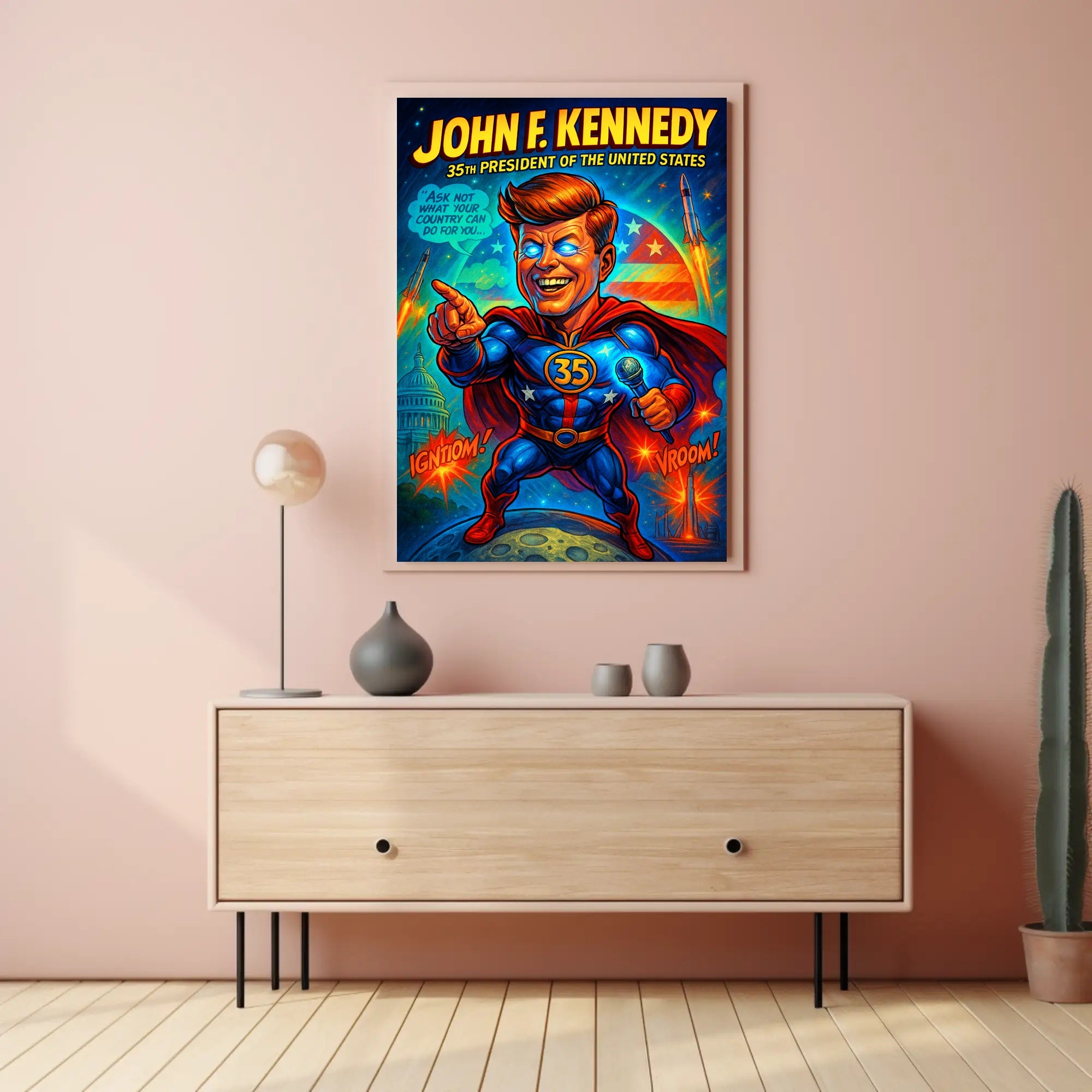 John F. Kennedy 35th President Poster PosterGoat