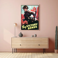 Canadian WWII Soldier Poster: Dramatic Military Artwork