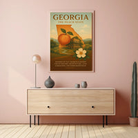 Georgia The Peach State Poster