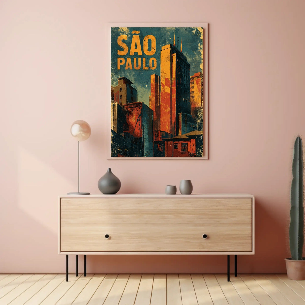 São Paulo Cityscape Poster