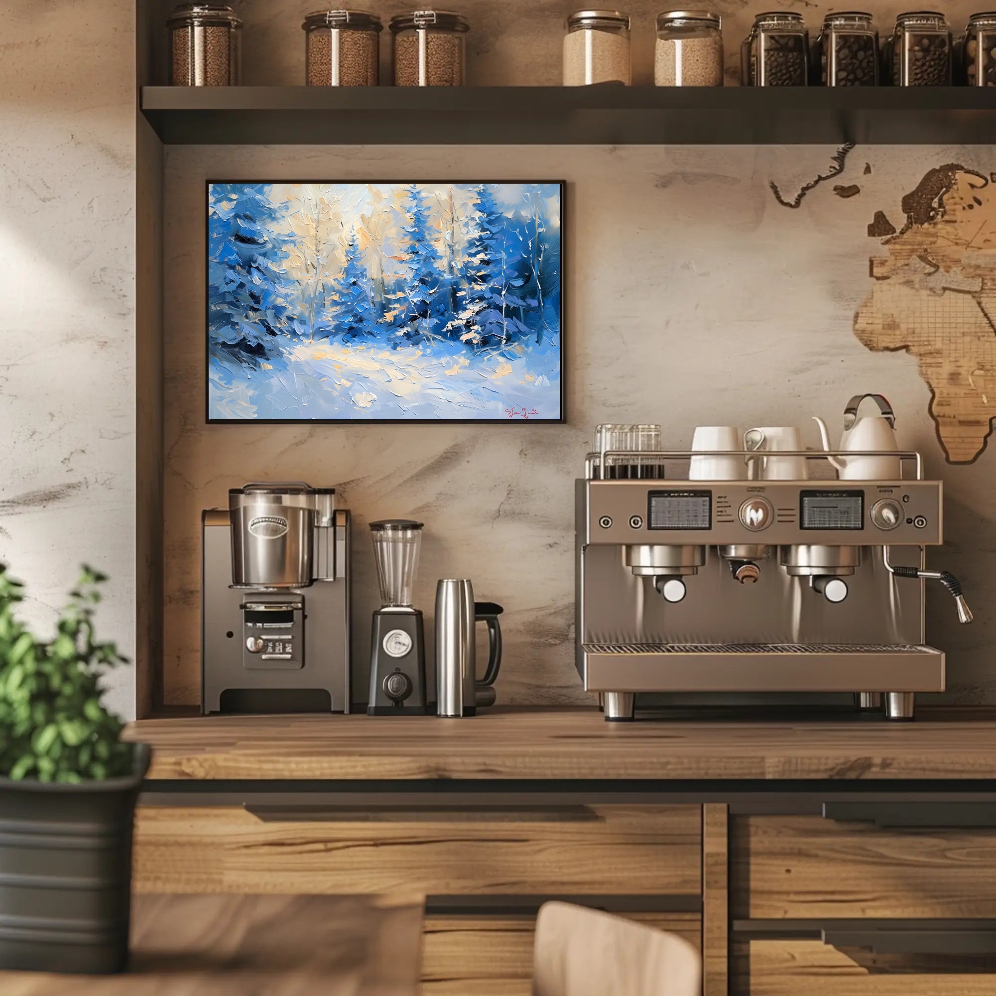 Winter's Tranquil Palette Poster