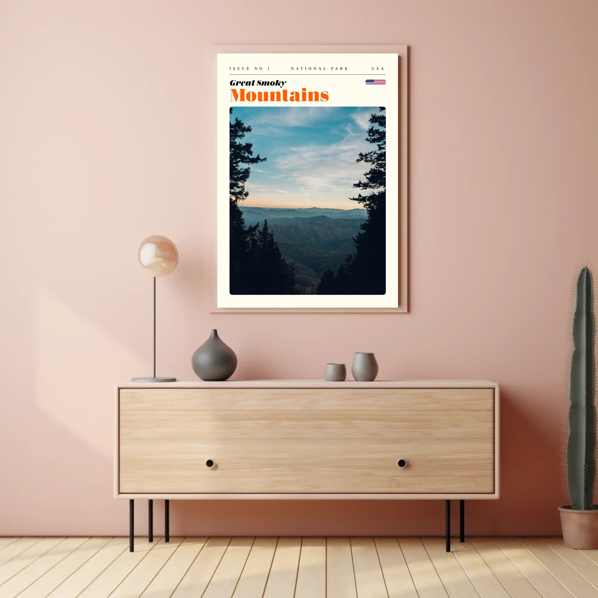 Great Smoky Mountains Scenic Poster Print