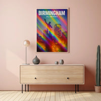 Birmingham, Alabama Vibrant Cityscape Poster
