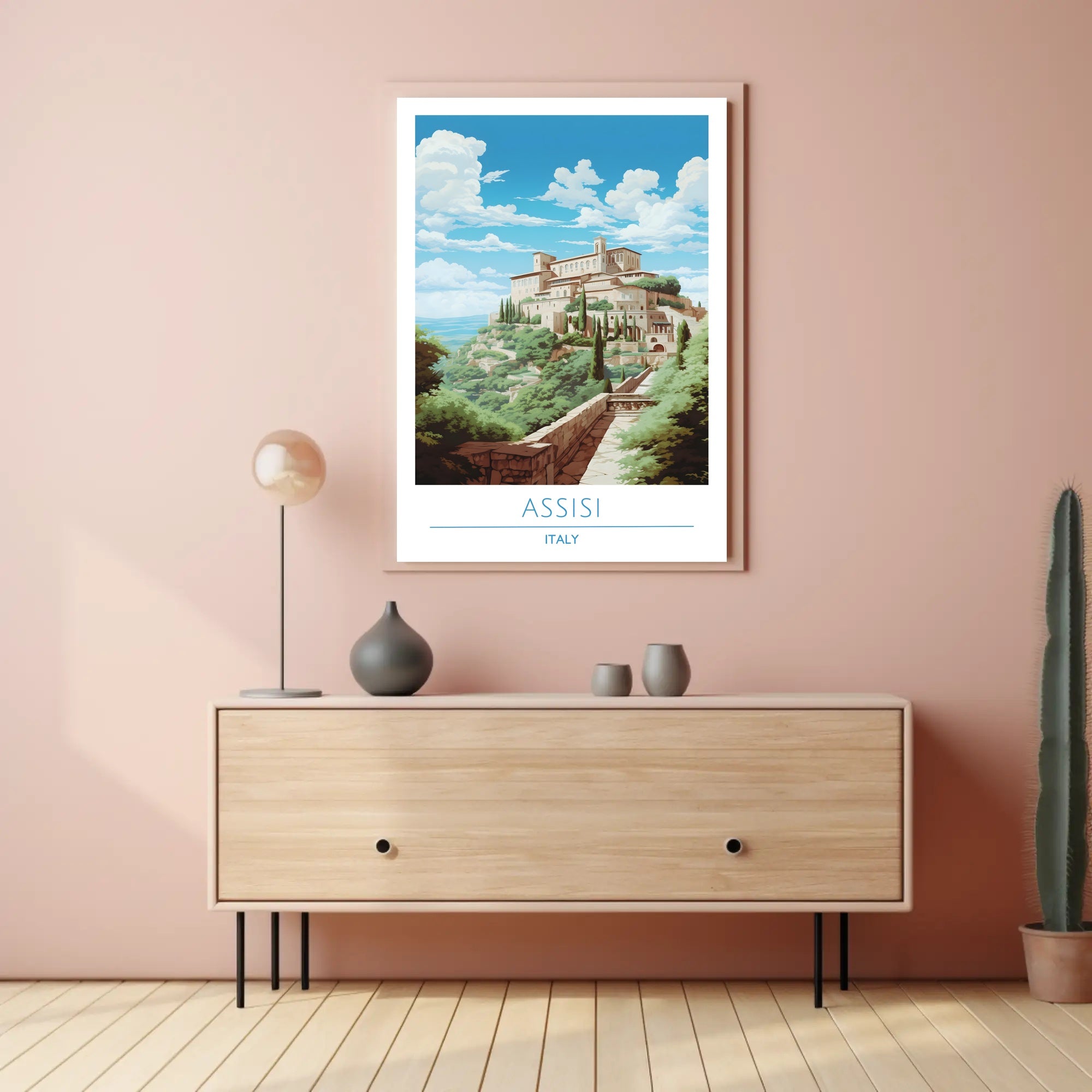 Assisi: A Serene Italian Landscape Poster