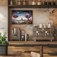 Surreal Dreamscape Eyes: Artistic Poster