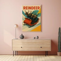 Reindeer Racing Adventure Poster