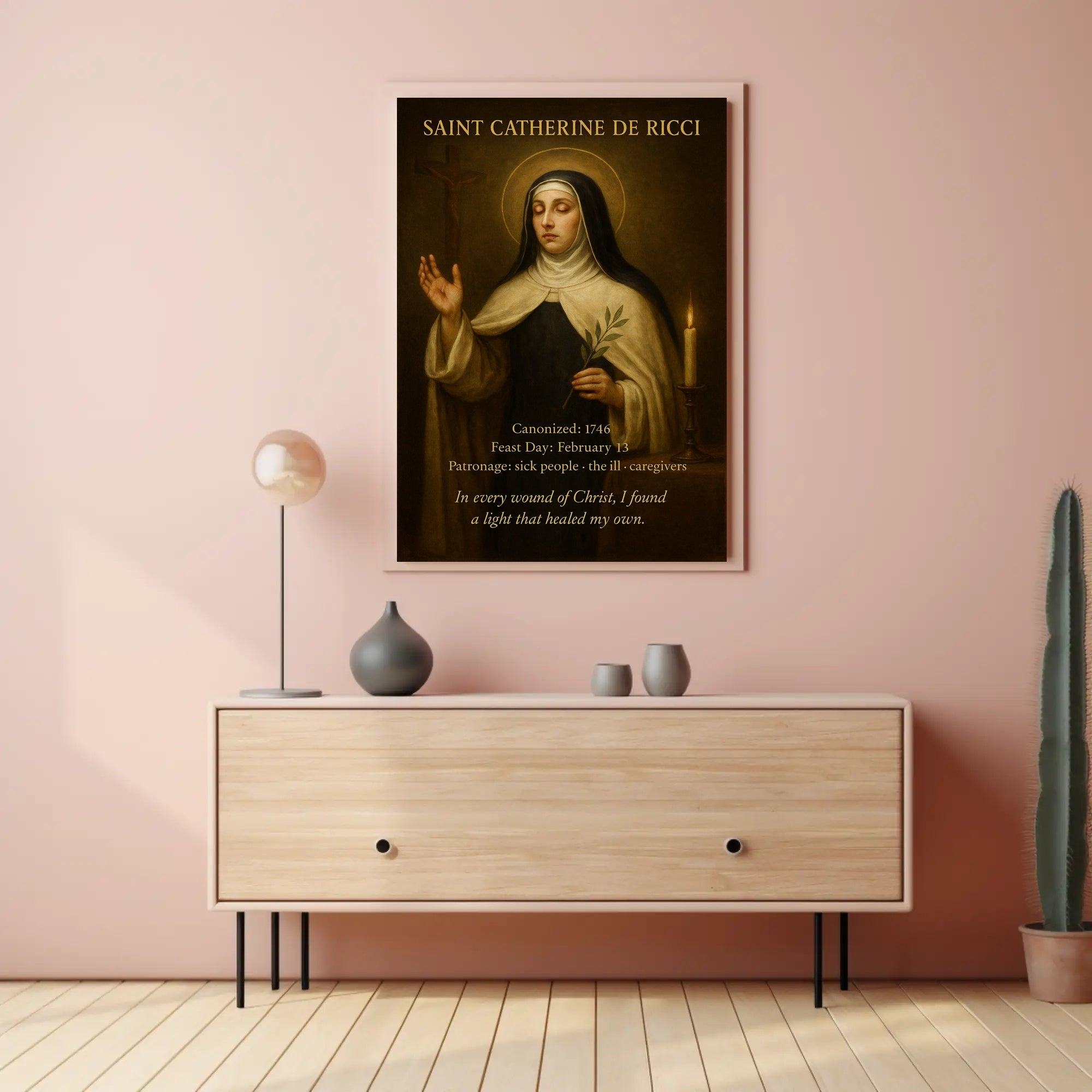 Saint Catherine de Ricci Religious Heritage Poster