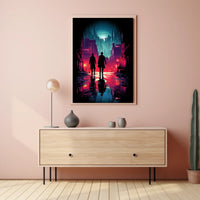 Neon Noir Cityscape Poster