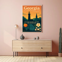 Georgia Where Southern Charm Meets Poster