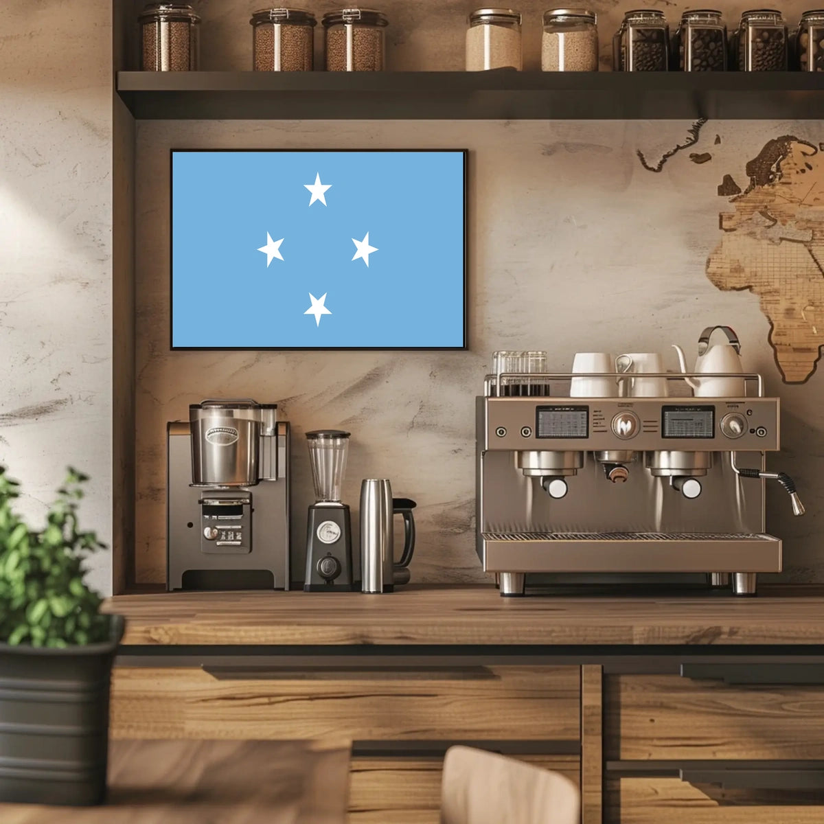 Micronesia, Federated States of Flag Poster