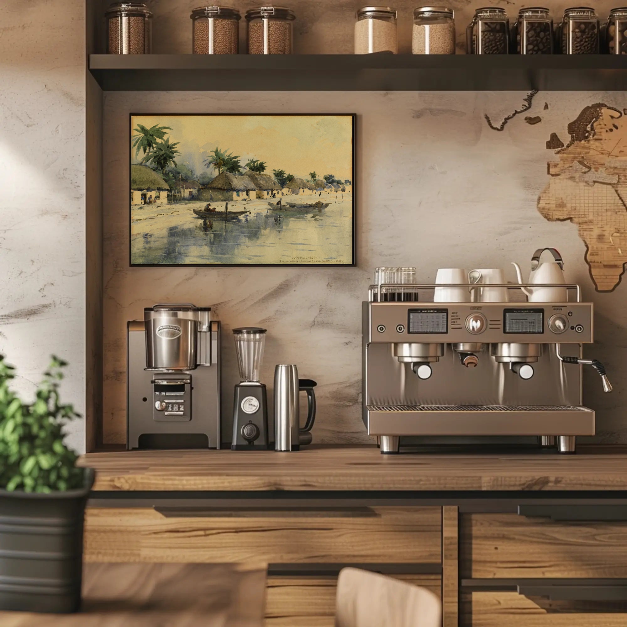 Indian Village, Cozumel Island Poster