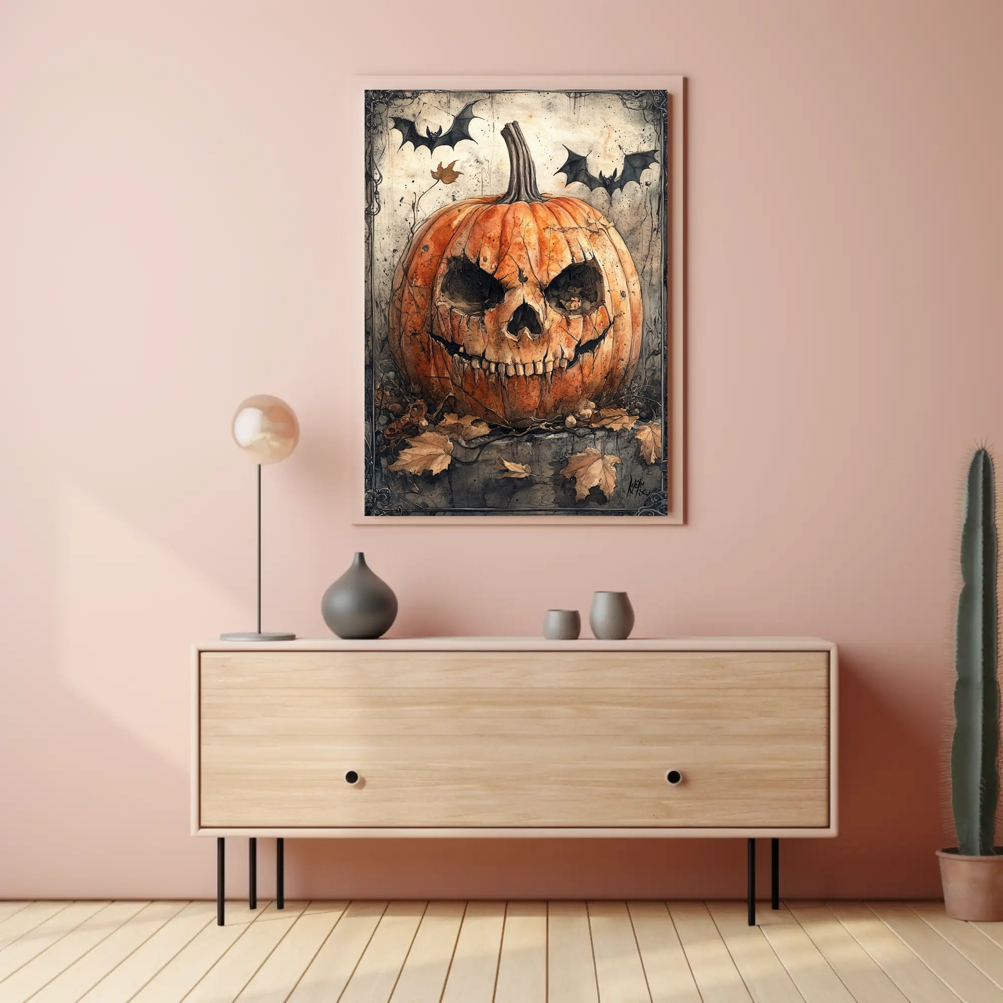 Haunted Pumpkin Poster