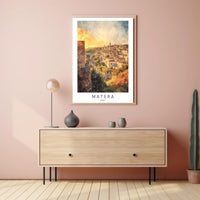 Matera at Sunset Poster PosterGoat