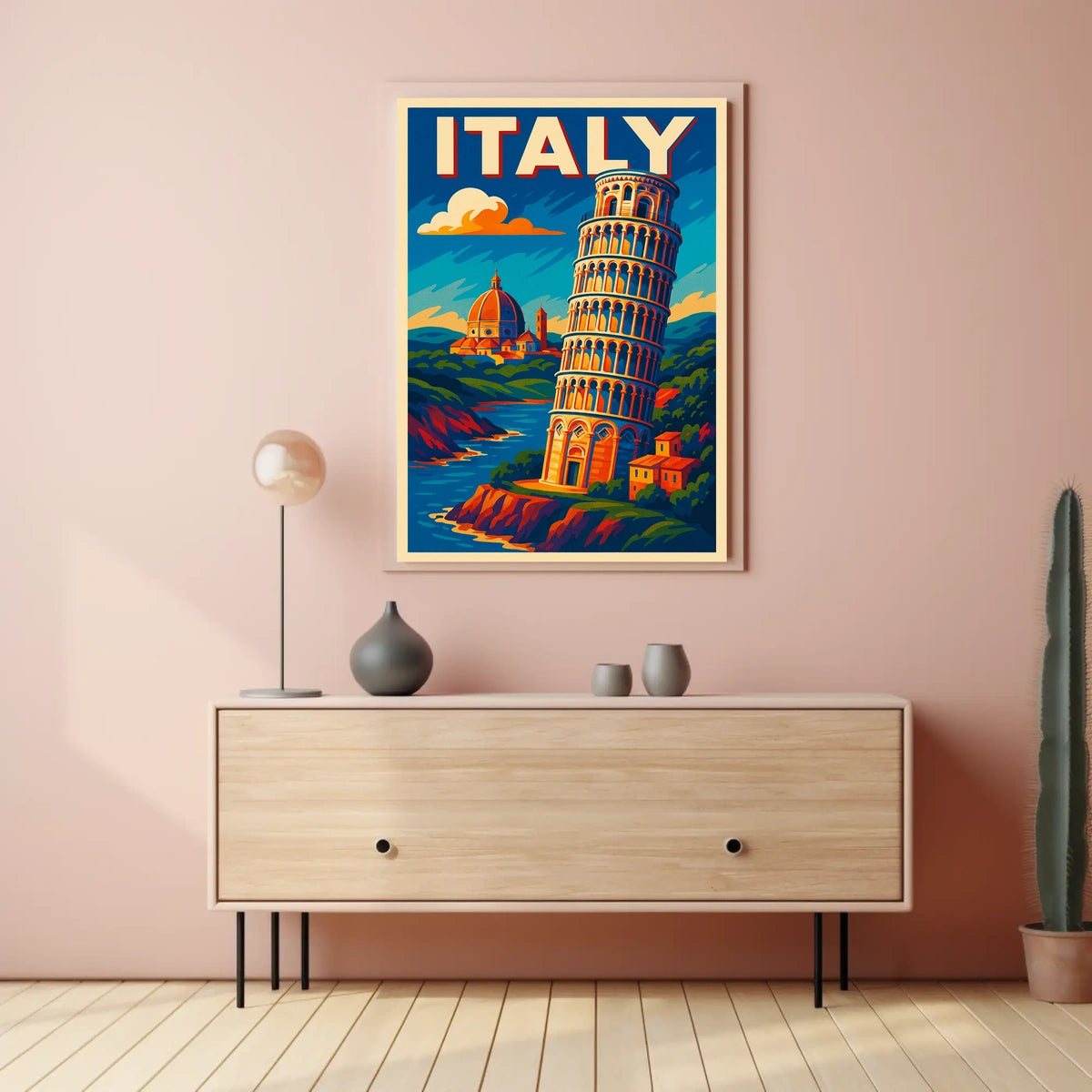 Vibrant Italy Travel Poster