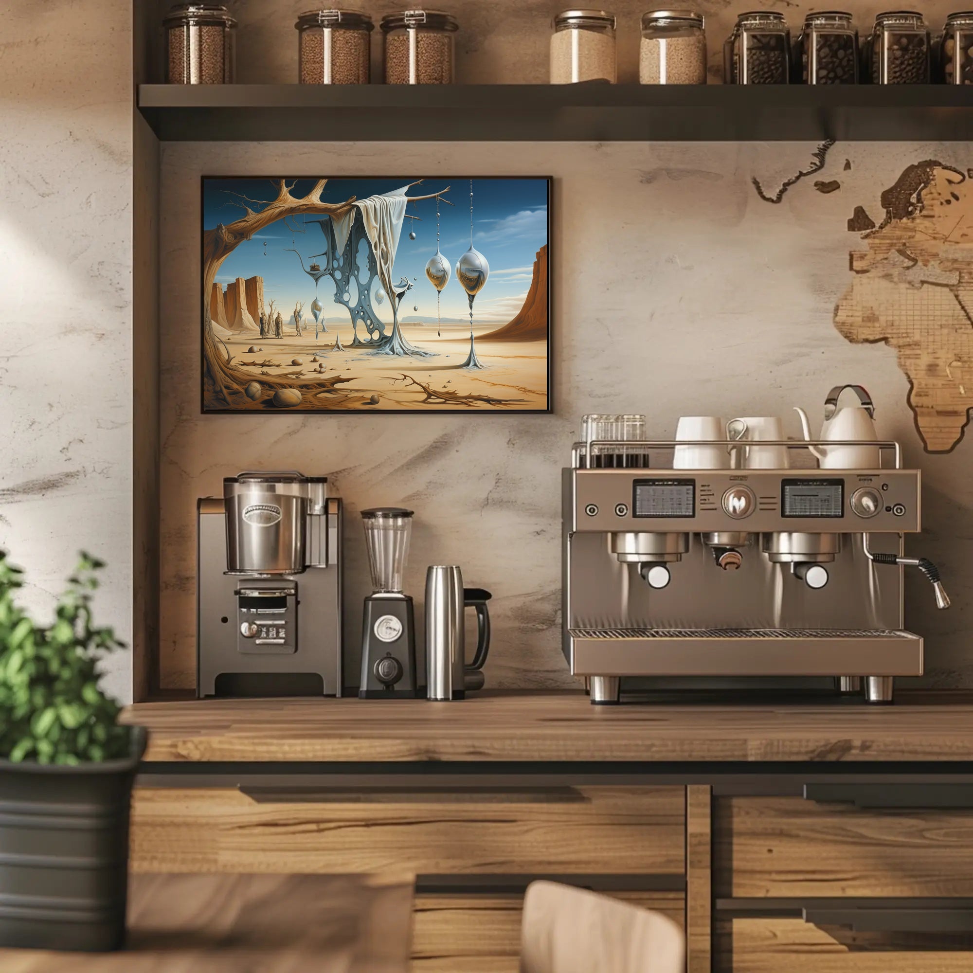 Surreal Desert Dreamscape Art Poster