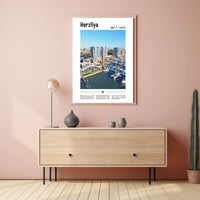 Herzliya Marina Escape: Inviting Urban Travel Poster PosterGoat